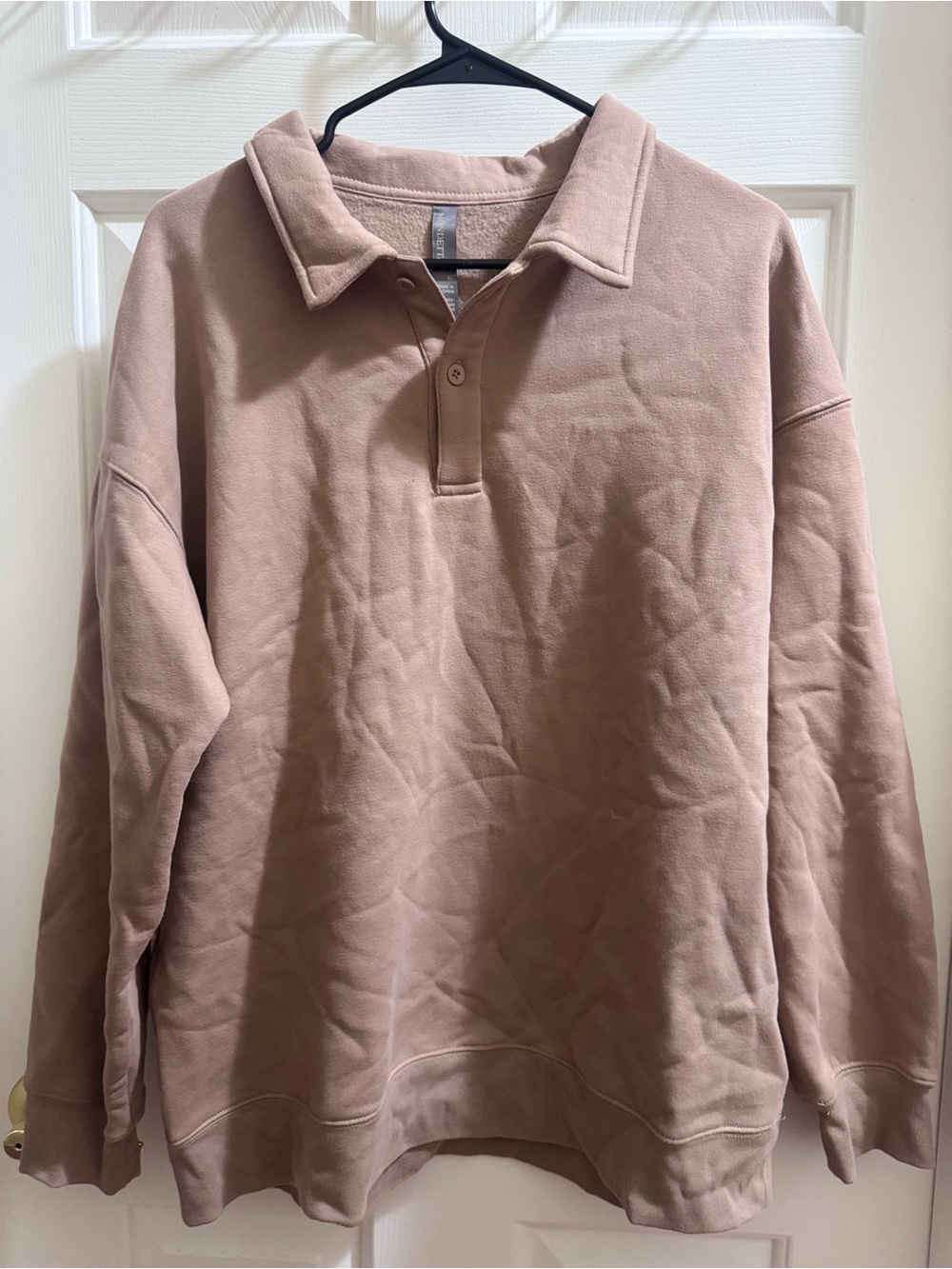 Mondetta Dusty Rose Polo Sweatshirt